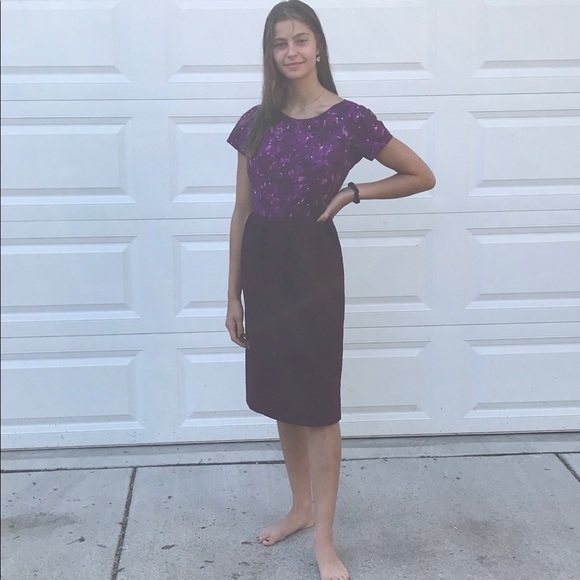 Vntg 1950 Saks Fifth Avenue 2 piece purple set - Picture 8 of 15